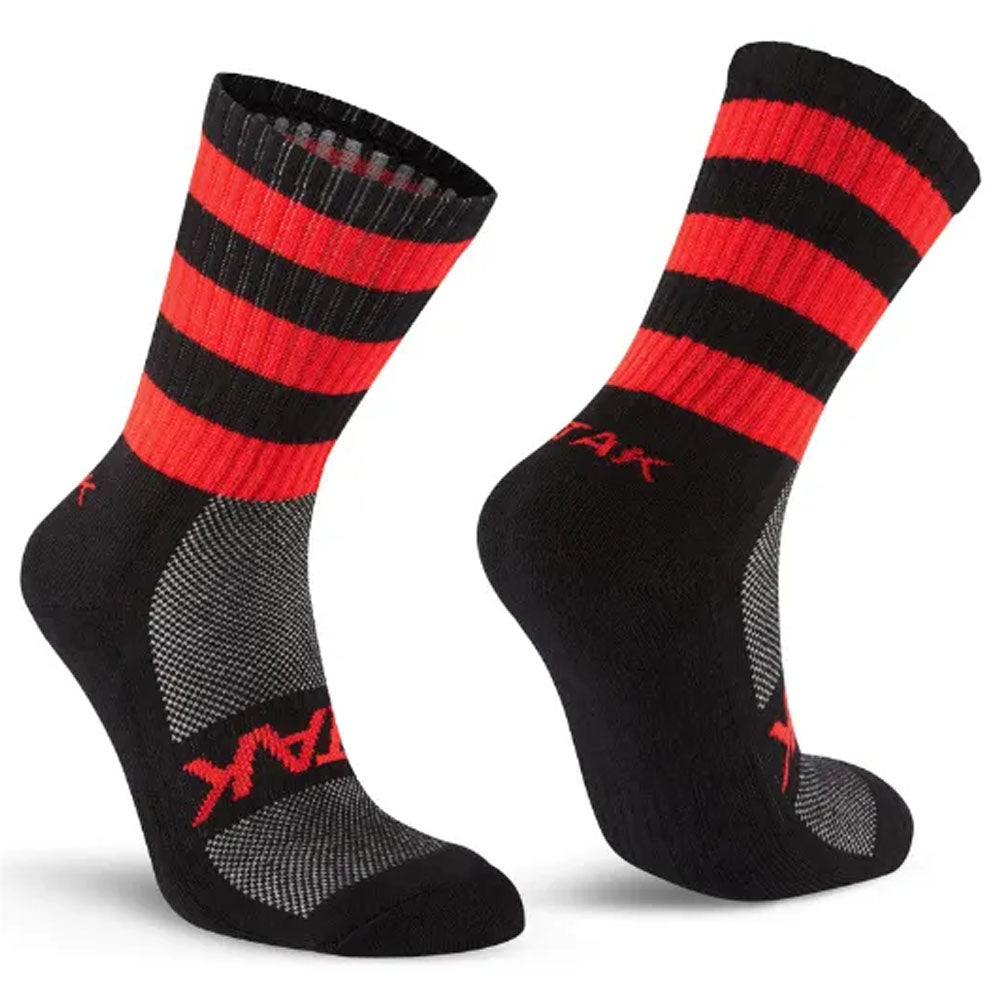 ATAK Shox Mid Leg Socks | Black and Red