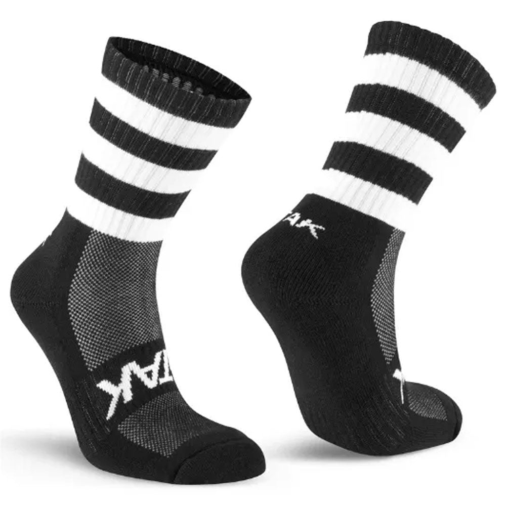 ATAK Shox Mid Leg Socks | Black and White