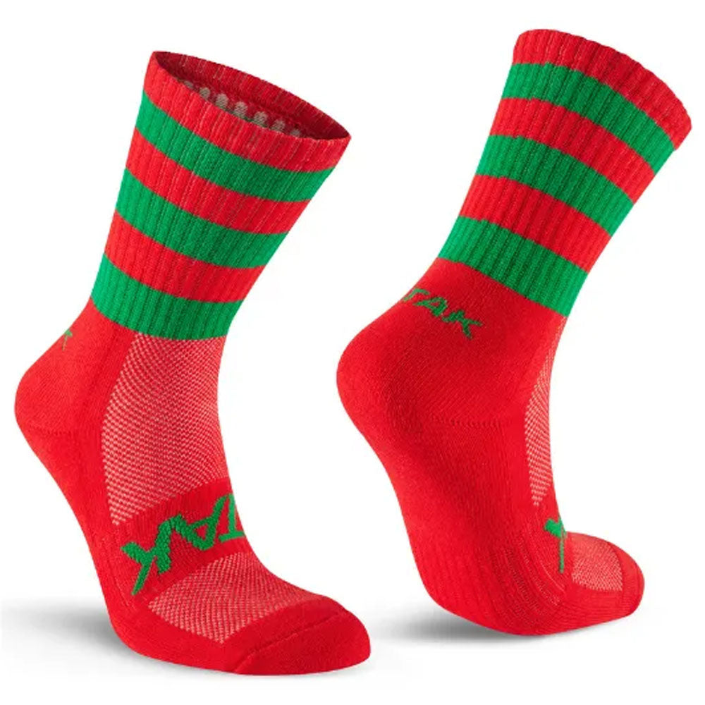 ATAK Shox Mid Leg Socks | Red and Green