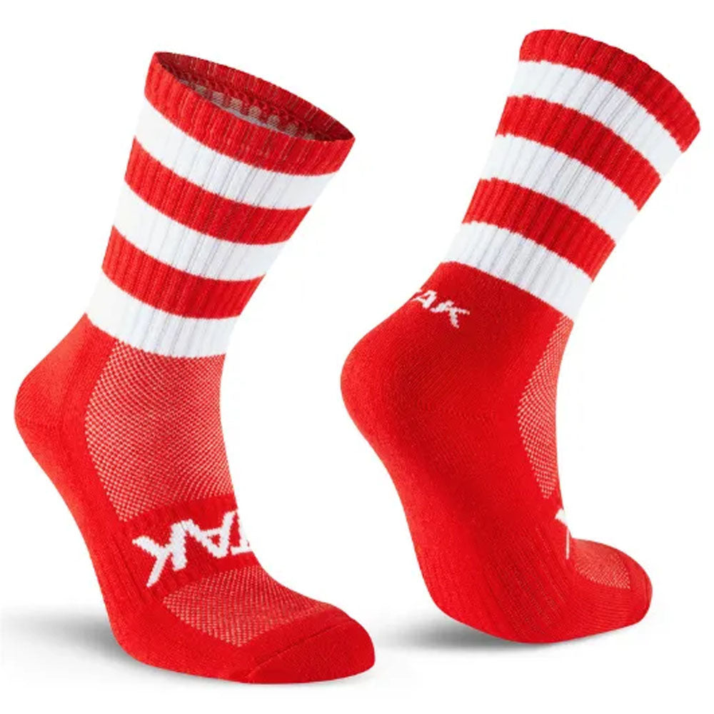 ATAK Shox Mid Leg Socks | Red and White