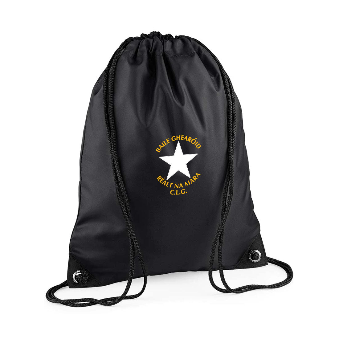 Ballygarrett Réalt na Mara Drawstring Bag | Black