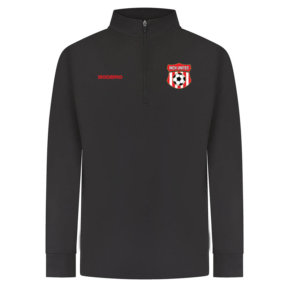 Inch United Perth 1/4 Zip Tracksuit Top | Black