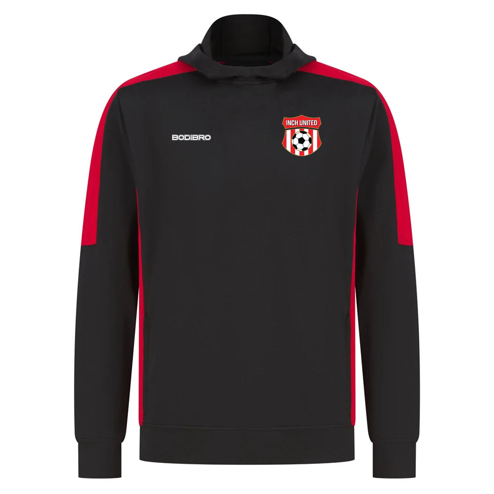 Inch United Perth Unisex Team Hoodie | Black/Red