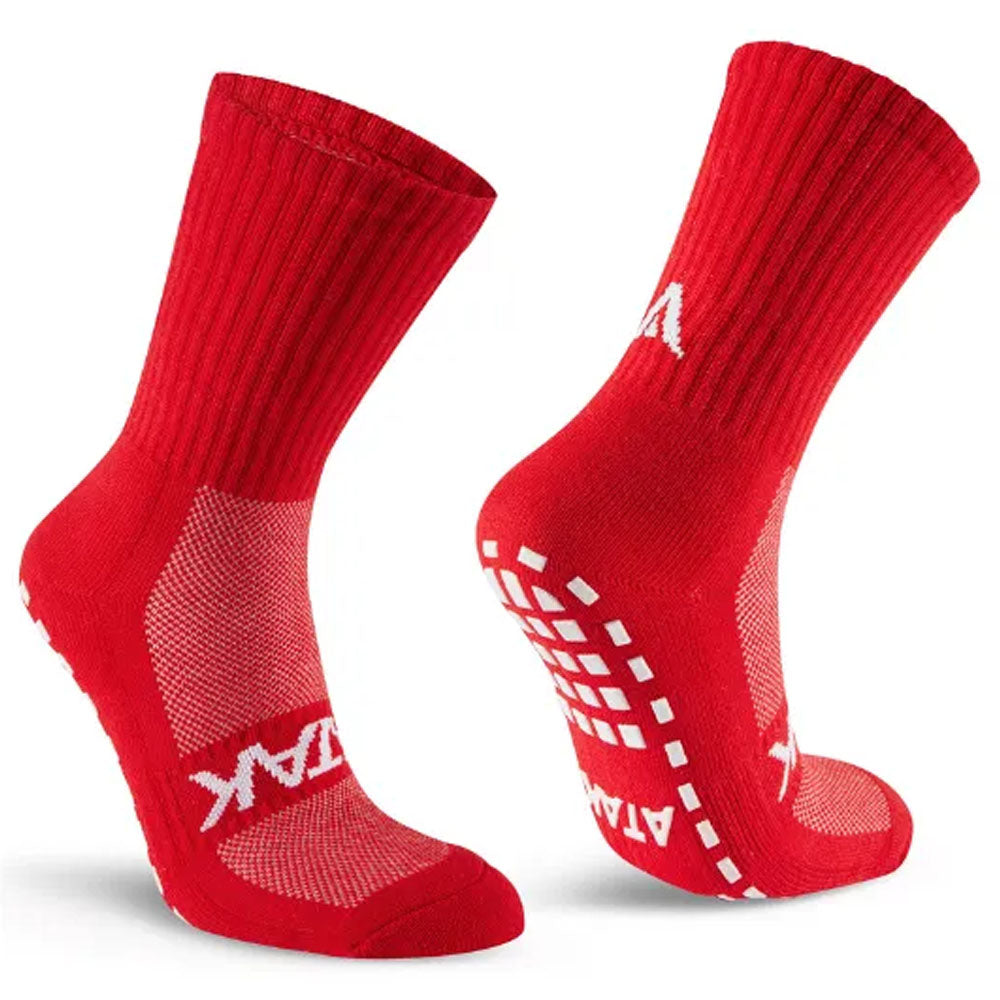 ATAK Classic Mid Leg Grip Socks | Red