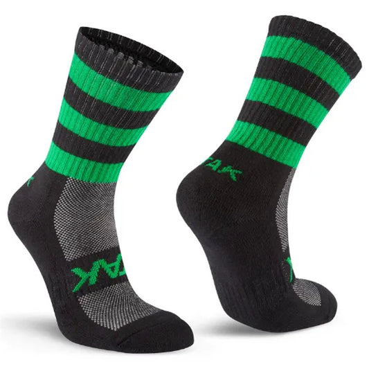 ATAK Shox Mid Leg Socks | Black and Green