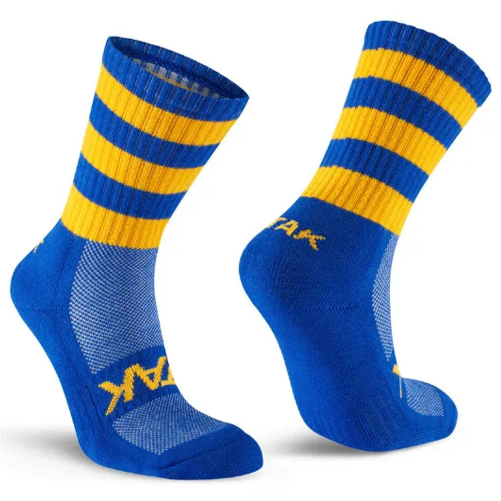 ATAK Shox Mid Leg Socks | Royal Blue and Gold
