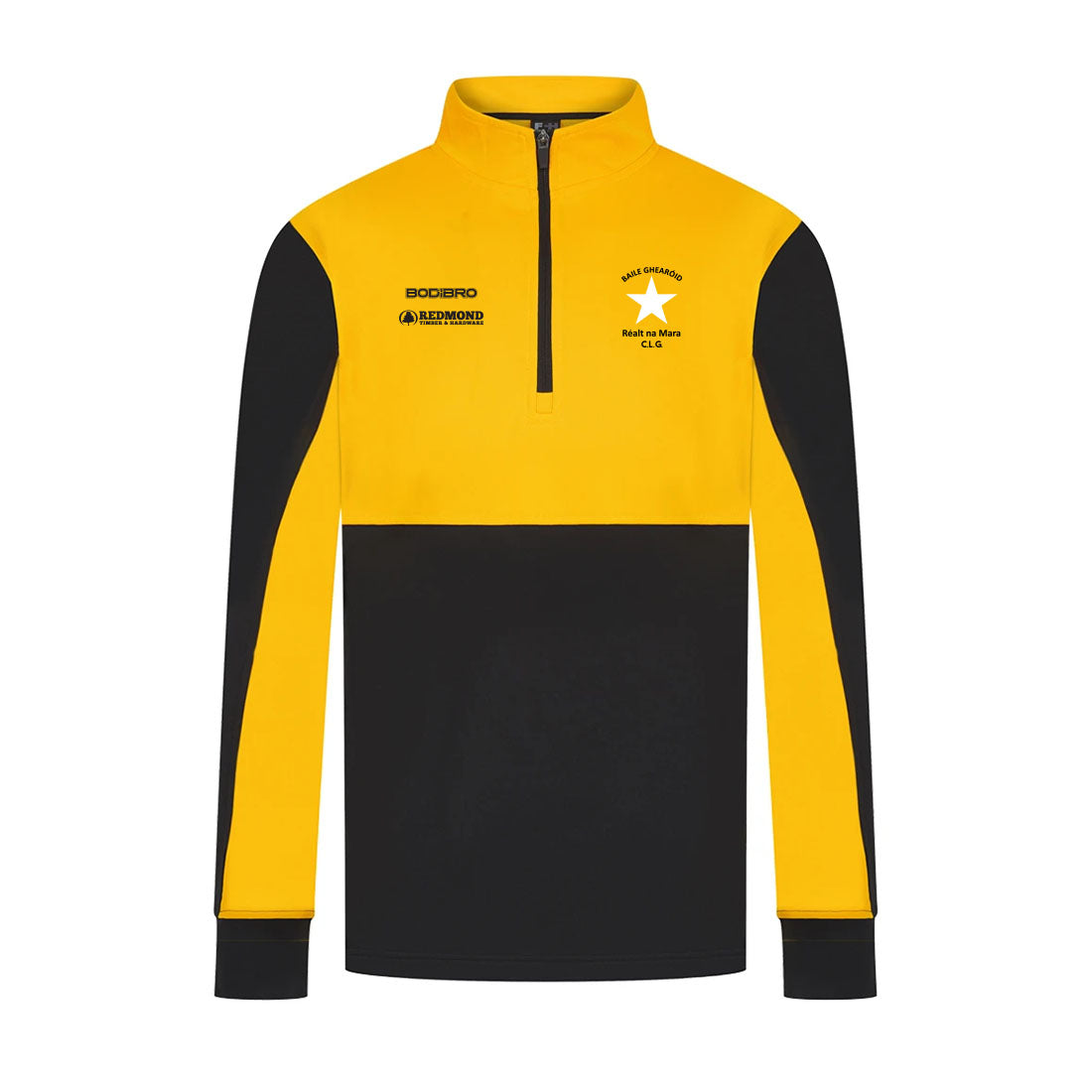 Ballygarrett Réalt na Mara Perth Quarter Zip | Black/Gold