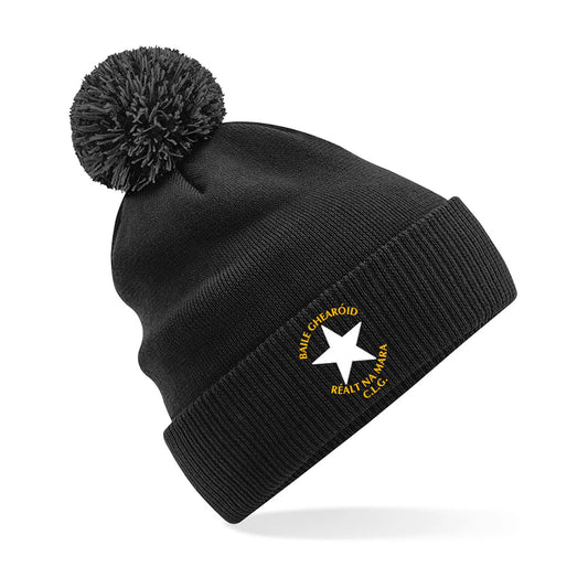 Ballygarrett Réalt na Mara Snowstar Beanie | Black/Graphite Grey