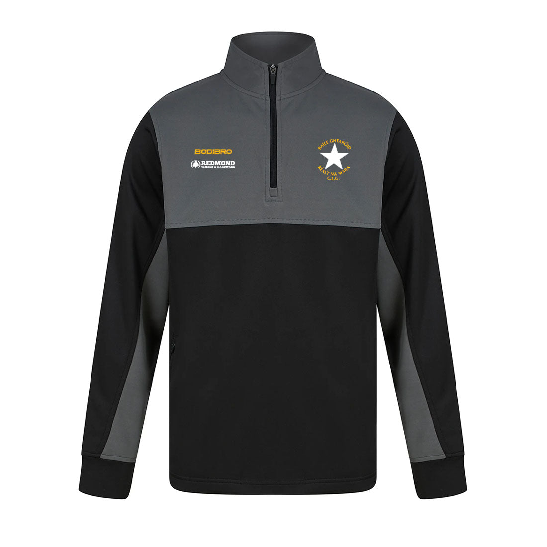 Ballygarrett Réalt na Mara Perth Quarter Zip | Black/Gunmetal