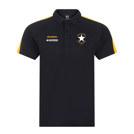 Ballygarrett Réalt na Mara Perth Team Polo Shirt | Black/Gold