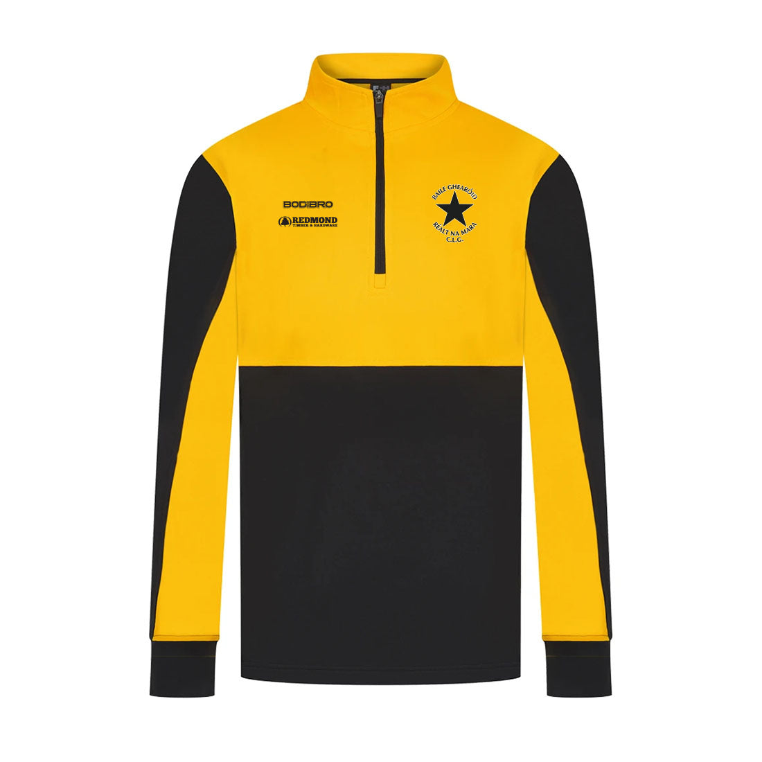 Ballygarrett Réalt na Mara Perth Quarter Zip | Black/Gold