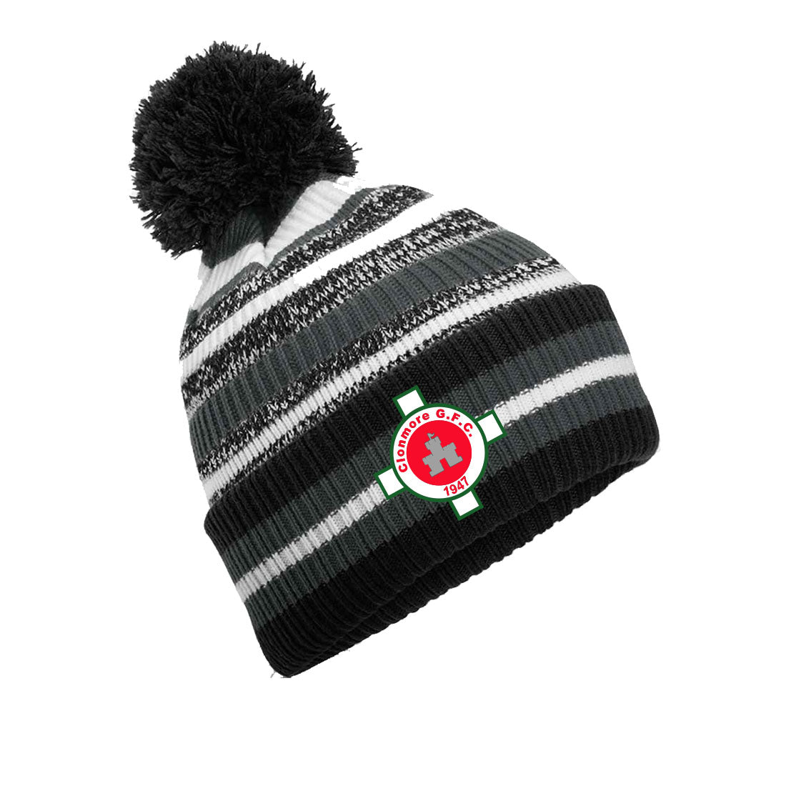 Clonmore GAA Snowstar Beanie | Black/Graphite Grey