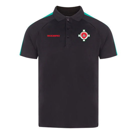 Clonmore GAA Perth Team Polo Shirt | Black/Green