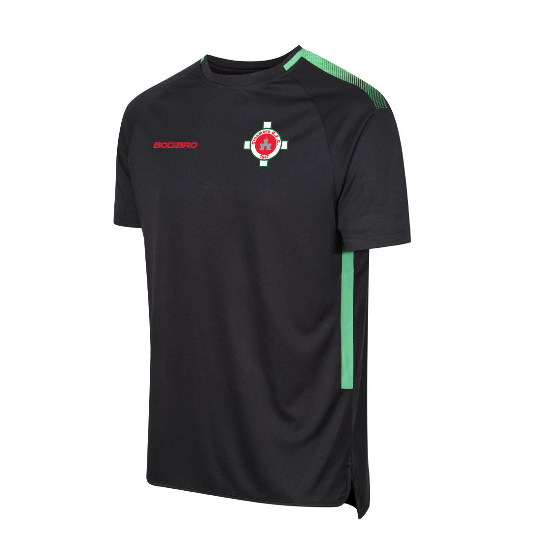Clonmore GAA APEX Tech Tee | Black / Green