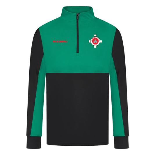 Clonmore GAA Perth Quarter Zip | Black/Green