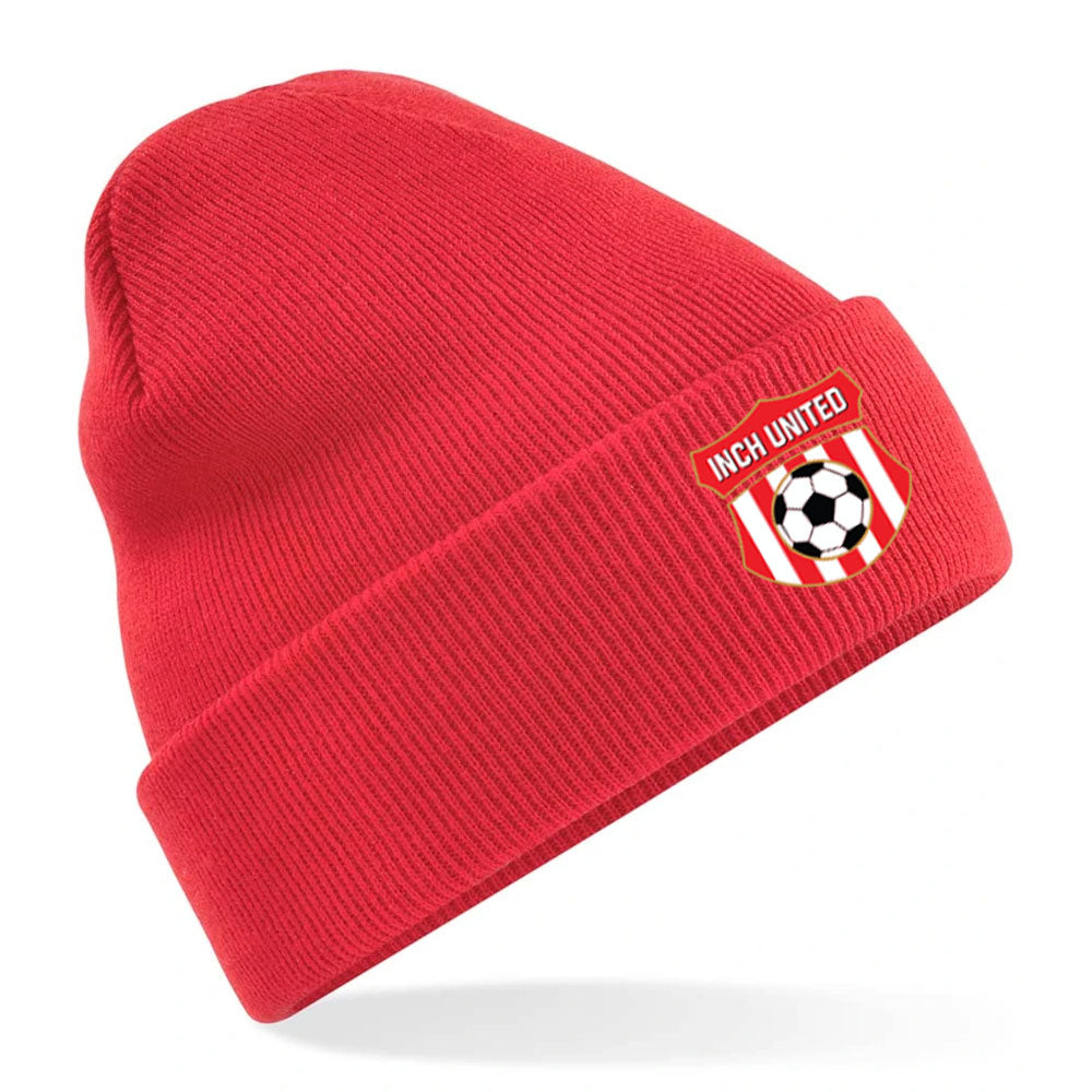 Inch United Original Cuffed Beanie | Bright Red