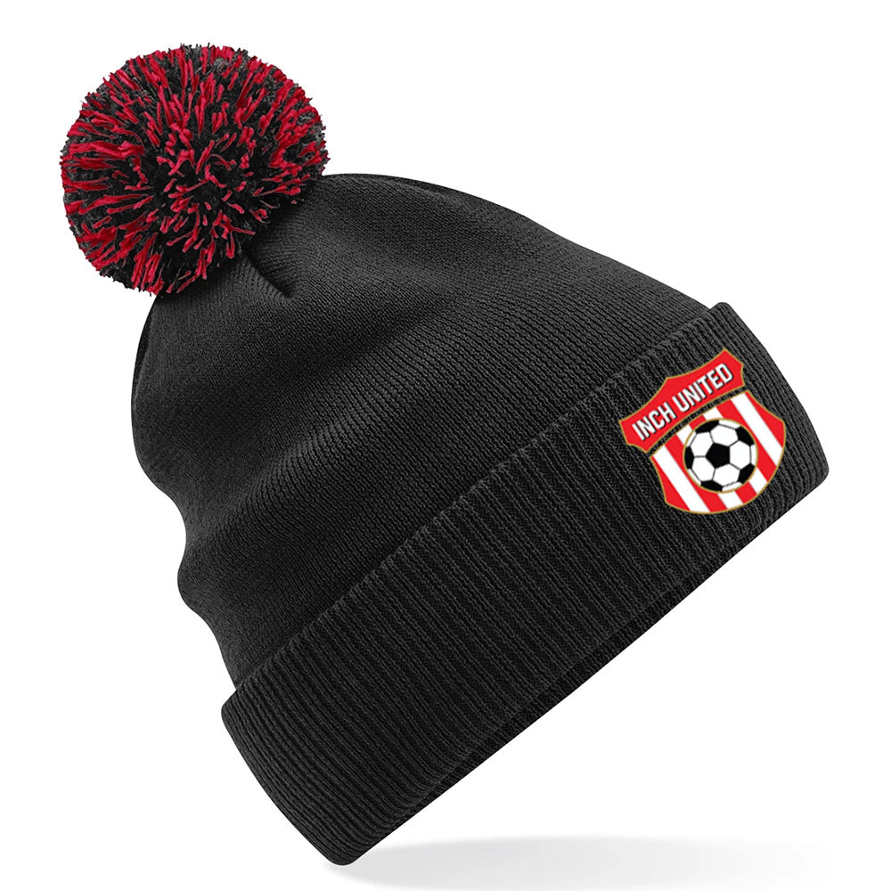 Inch United Snowstar Beanie | Black/Classic Red