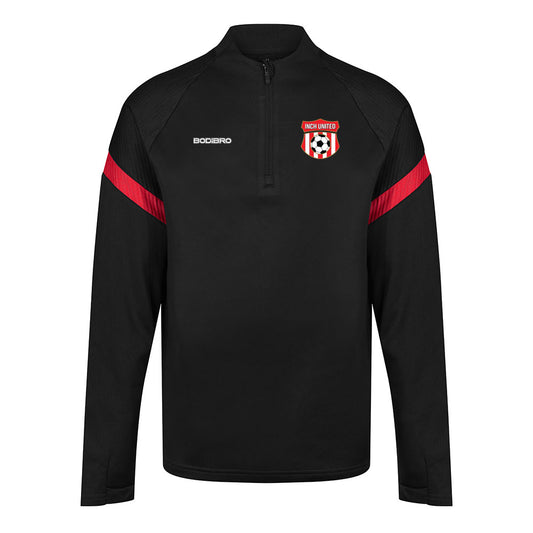 Inch United Nexus Quarter Zip | Black/Red