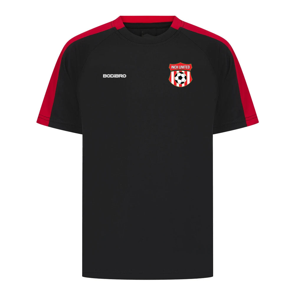 Inch United Perth Kids Team T-Shirt | Black/Red