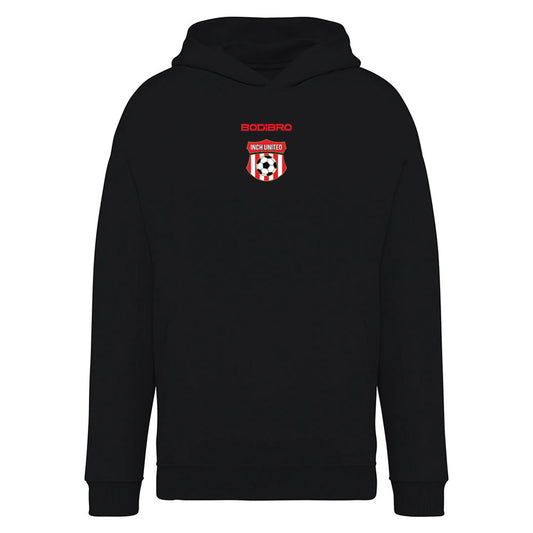 Inch United Unisex Oversized Travel Hoodie | Black