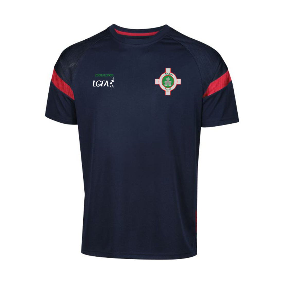 St. Brigid's LGFA Nexus Tech Tee | Navy/Red